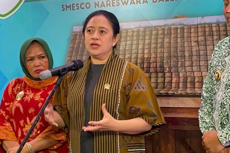 Ketua DPP PDI-P Puan Maharani di Smesco Ballroom, Jakarta, Selasa (26/9/2023).