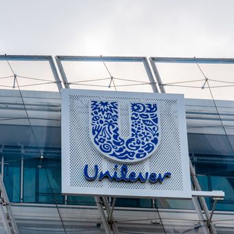 Ilustrasi logo Unilever. 