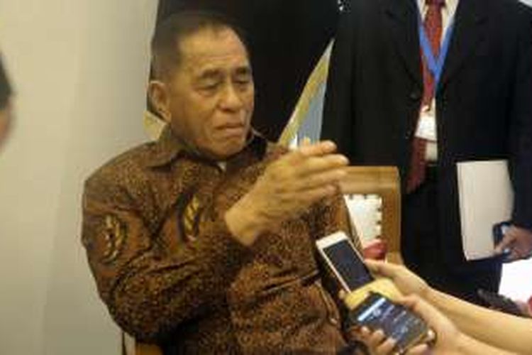 Menteri Pertahanan Ryamizard Ryacudu saat ditemui di JIExpo Kemayoran, Jakarta Pusat, Rabu (2/11/2016).