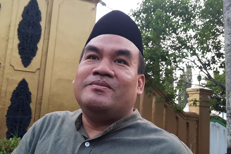 Bupati Blora, Arief Rohman usai meninjau gebyar ramadhan di alun-alun Blora, Jumat (24/3/2023)