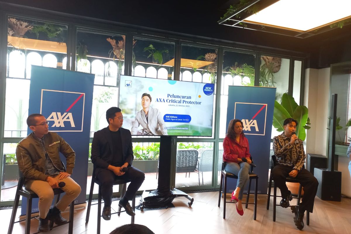 Konferensi pers peluncuran AXA Critical Protector oleh AXA Financial Indonesia, Jumat (21/10/2022).