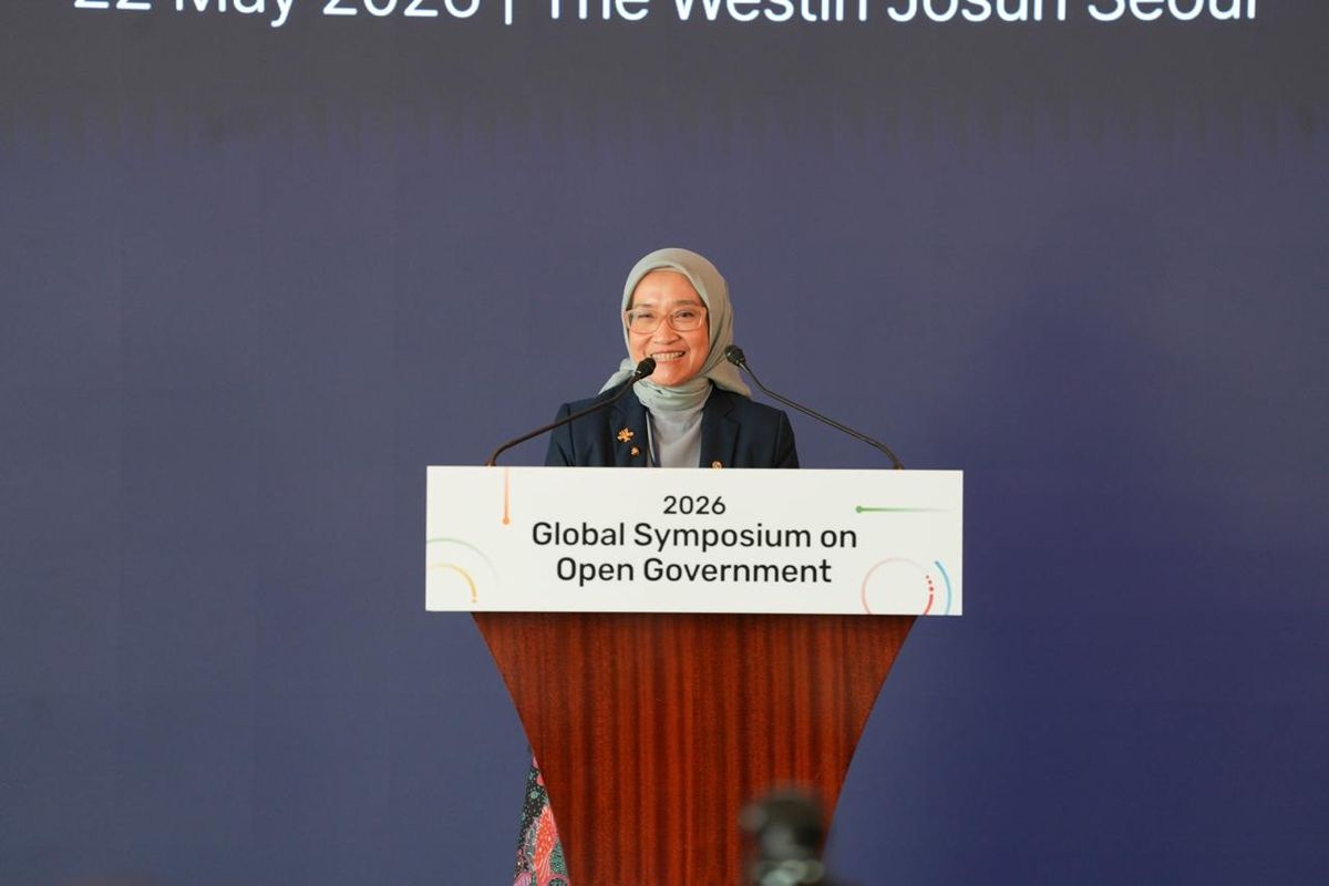 Menteri PANRB Rini Widyantini menyampaikan komitmen Indonesia dalam Kampanye Global 50-in-5 untuk memperkuat transformasi digital yang inklusif dan berpusat pada masyarakat.