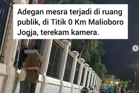 Viral, Foto Adegan Mesra di Titik Nol Kilometer Yogyakarta, Pemprov DIY Angkat Bicara