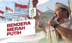 HUT Ke-31 Kota Tangerang, Mantan Walkot Tangerang Ajak Warga Kibarkan Bendera Merah Putih