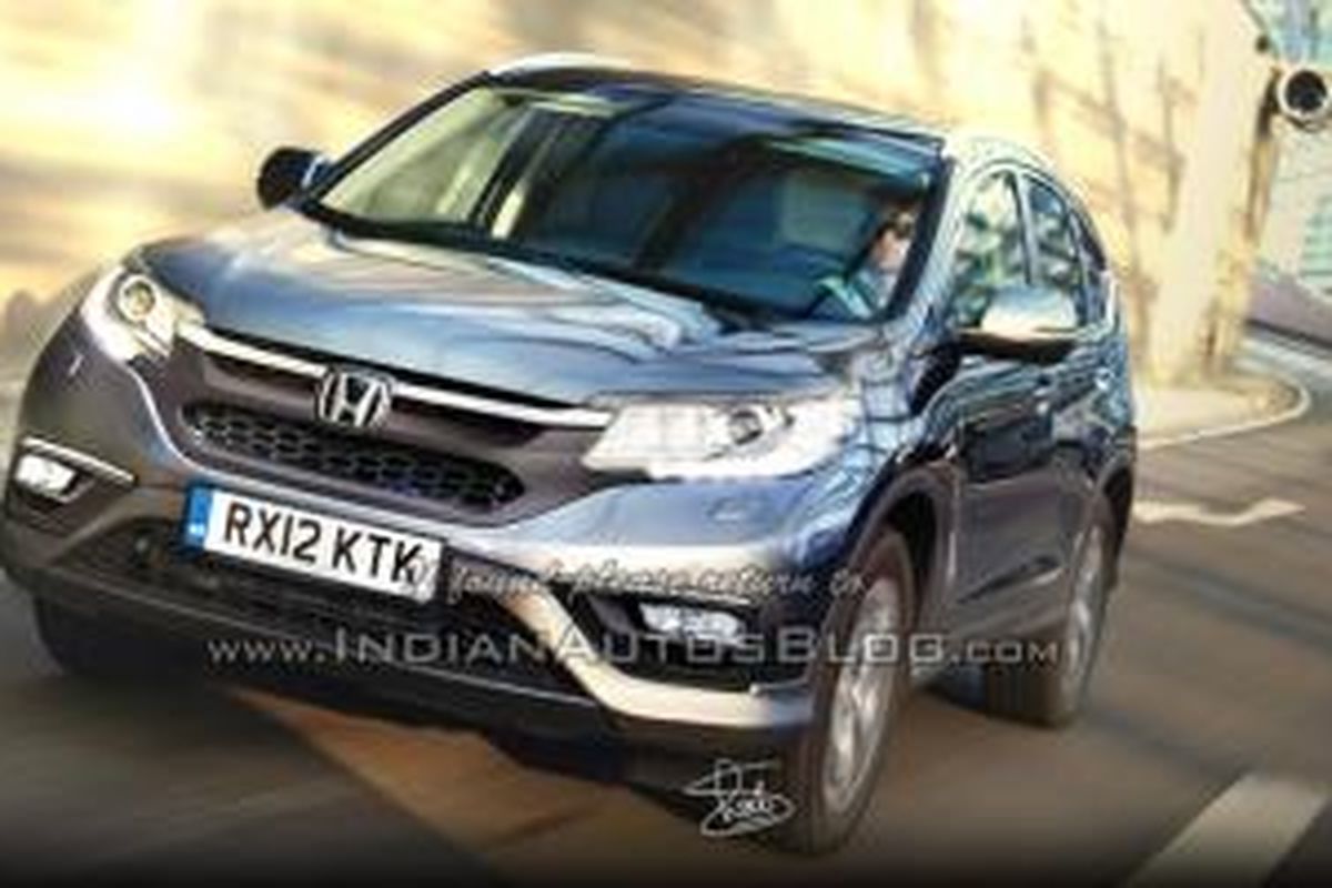 Honda CR-V facelift hasil rekayasa digital dari gambar-gambar spyshoot.