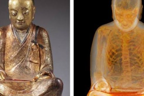 CT Scan Patung Buddha Berusia Ribuan Tahun Ungkap Keberadaan Mumi Biksu