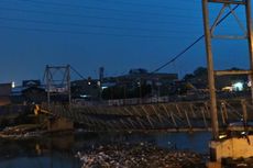 DKI Tutup Jembatan Kanal Banjir Barat yang Nyaris Putus