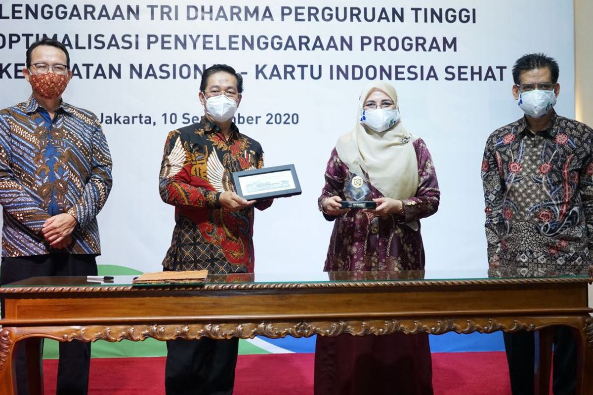 BPJS Kesehatan dan Universitas Islam Negeri (UIN) Syarif Hidayatullah bekerjasama dalam pengoptimalan Program JKN-KIS.