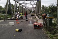 Kondisinya Semakin Rusak, Jembatan Glagah Kulon Progo Ditutup Permanen Pakai Portal Besi