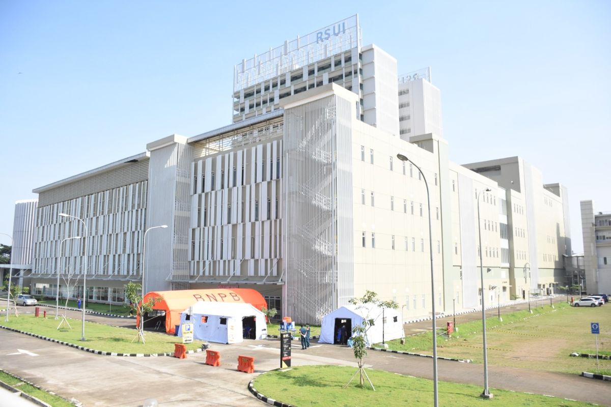 A file photo of the University of Indonesia (UI) Hospital in Depok on the outskirts of Jakarta.