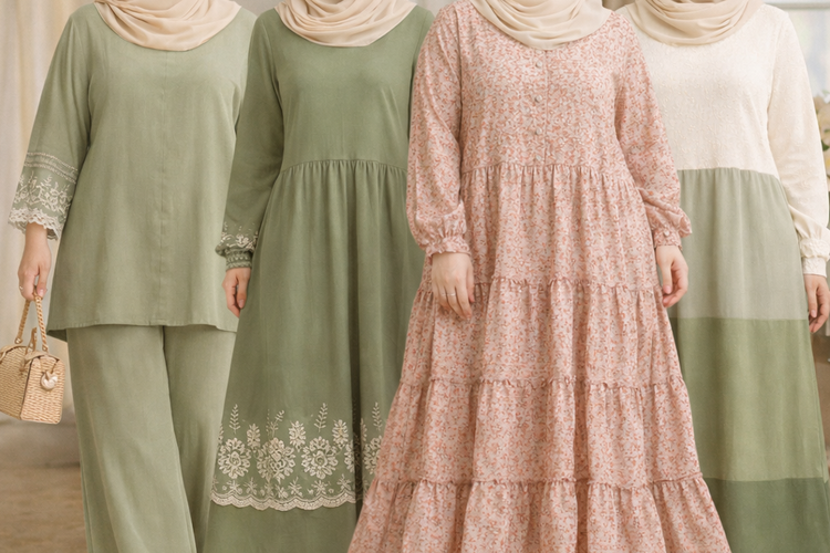 Model Baju Lebaran 2026 Wanita Terbaru: Model Inklusif Dari All Size hingga Jumbo.