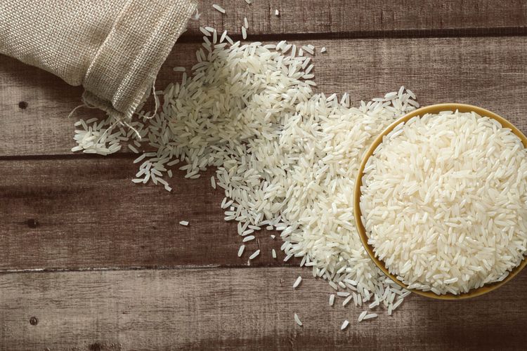 Ilustrasi beras.