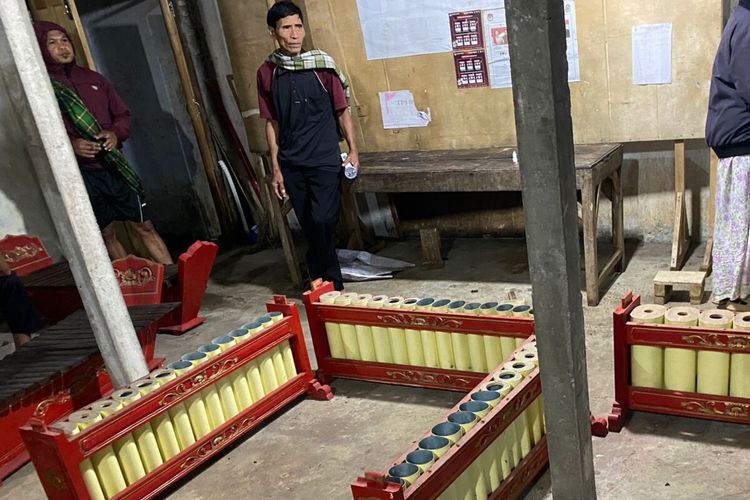 Sejumlah gamelan yang dicuri peralatannya di Balai Padukuhan Dadapan, Kalurahan Petir, Kapanewon Rongkop, Gunungkidul, DI Yogyakarta, diketahui Sabtu (28/6/2025) malam