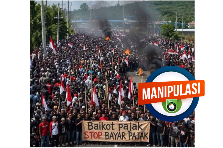 INFOGRAFIK: Muncul Hoaks Demonstrasi Ajak Masyarakat Stop Bayar Pajak