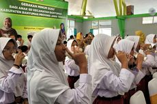 5.142 Siswa SD di Banyumas Ikuti Uji Coba Program Minum Susu Gratis Prabowo