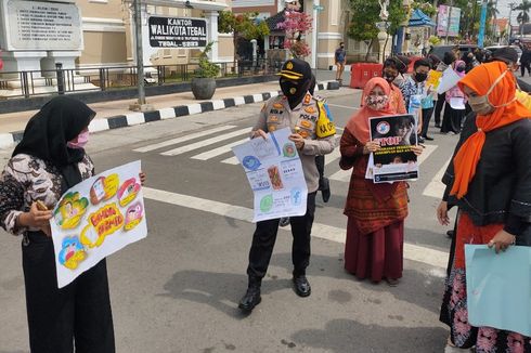 Kala Polwan Ikut Turun ke Jalan untuk Kampanyekan Perlindungan Hak Anak dan Perempuan