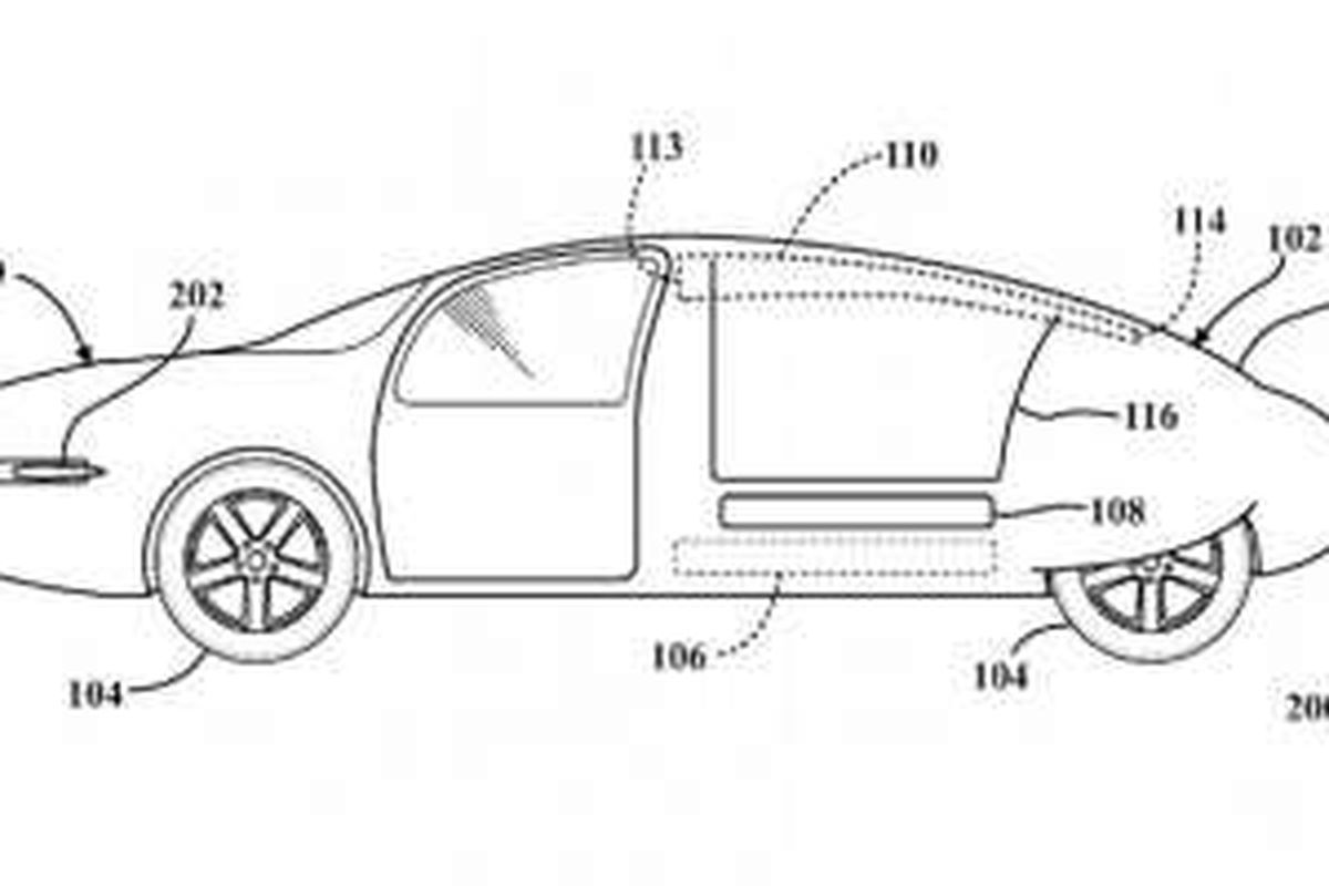 Paten desain mobil terbang Toyota.