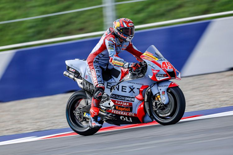 Fabio Di Giannantonio saat berlaga pada MotoGP Austria 2022