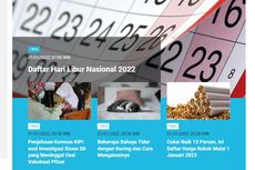 [POPULER TREN] Daftar Hari Libur Nasional 2022 | Unggahan Viral Final Piala AFF 2020 Diulang karena Kapten Thailand Positif Doping