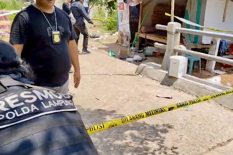 Lokasi persembunyian komplotan perampok spesialis BRI Link yang ditangkap Polda Lampung, Jumat (17/11/2023).