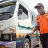 Ratusan Bus di Cianjur Disemprot Cairan Disinfektan