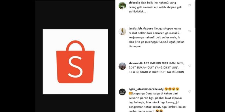 Viral Curhatan Pedagang Yang Dananya Mampet Di E Commerce Shopee