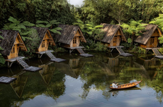 Cara ke Dusun Bambu di Lembang, Naik Shuttle Gratis sampai Bus