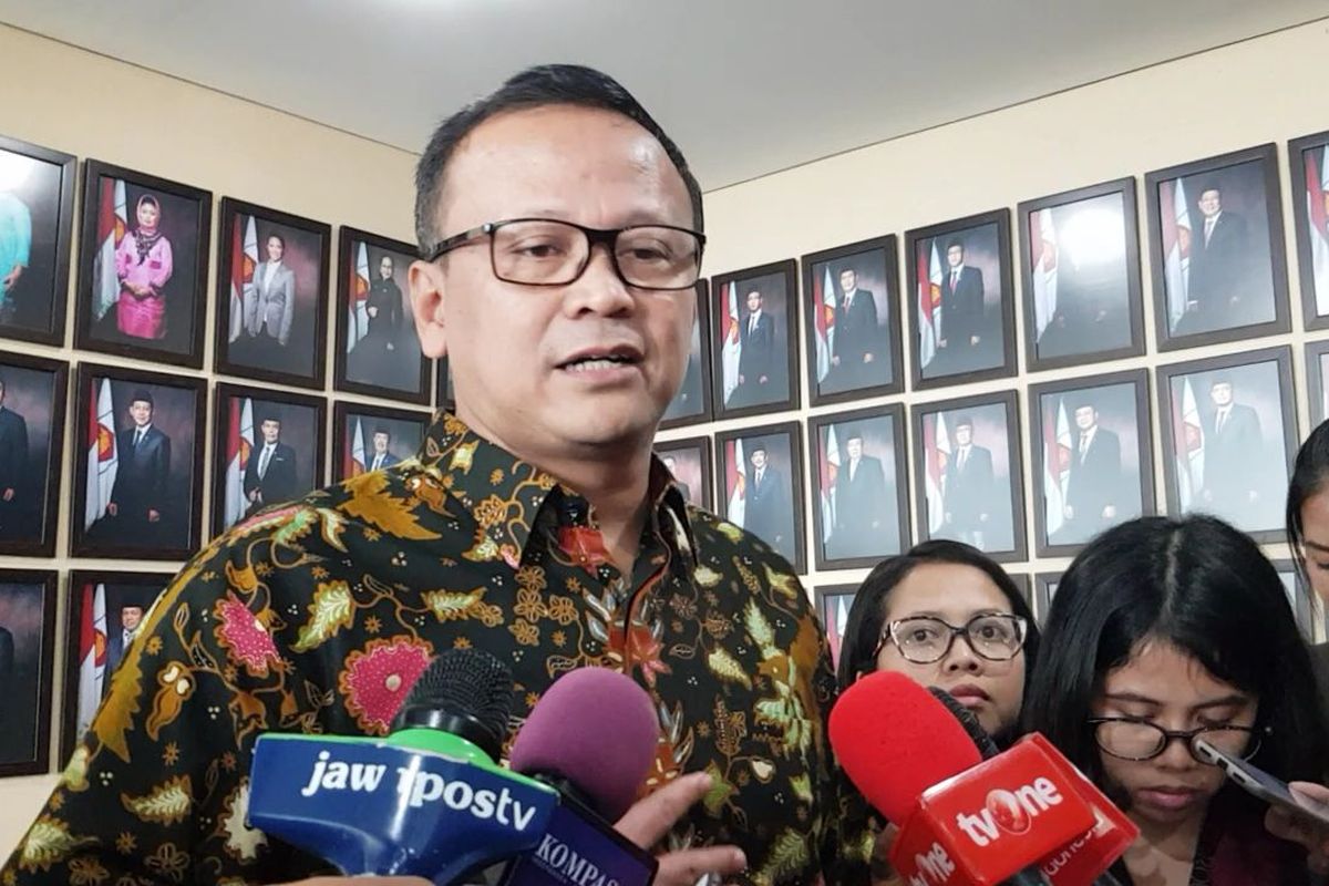Wakil Ketua Umum Partai Gerindra, Edhy Prabowo di Kompleks Parlemen, Senayan, Jakarta, Kamis (25/7/2019)