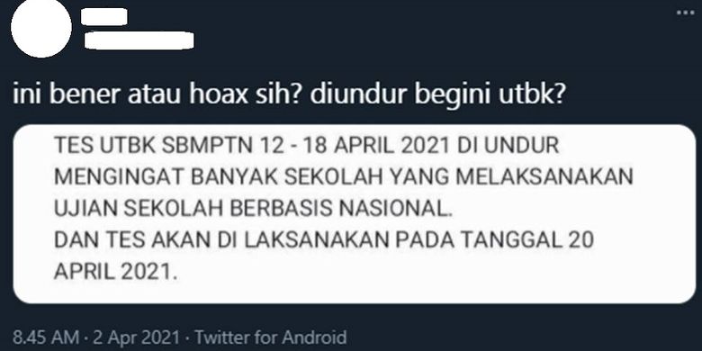 Ramai Soal Pelaksanaan Utbk Sbmptn Diundur Benarkah Ini Jawaban Ltmpt Halaman All Kompas Com