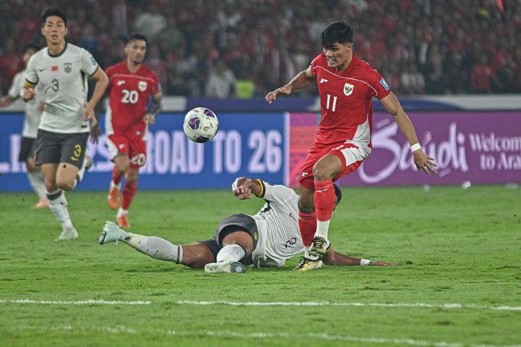 Penyerang Persis Solo, Ramadhan Sananta turut tampil saat Indonesia mengalahkan China dalam laga Kualifikasi Piala Dunia 2026 Zona Asia, Kamis (5/6/2025) di Stadion Utama Gelora Bung Karno, Senayan, Jakarta. 