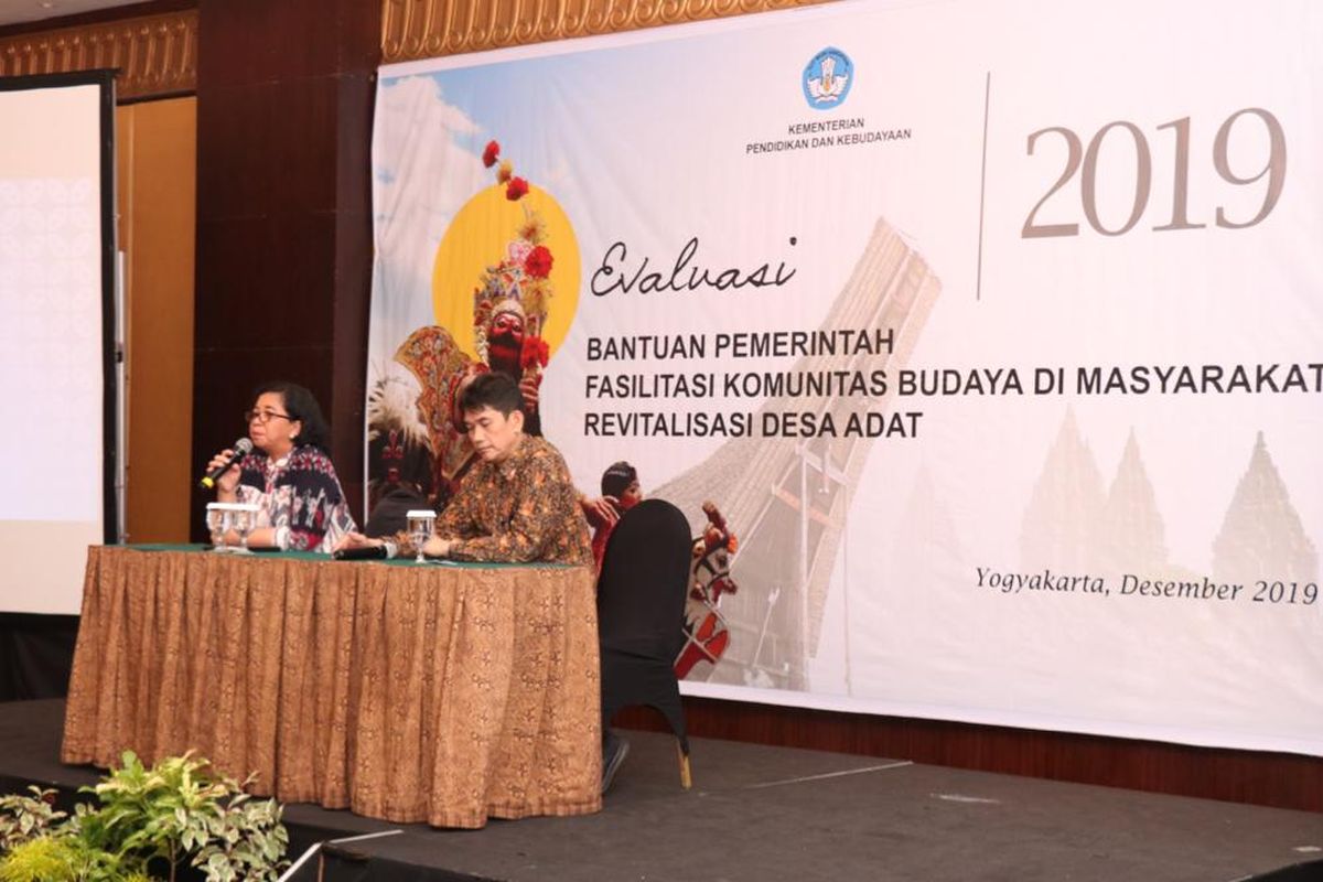 Kemendikbud melalui Direktorat Kepercayaan Terhadap Tuhan YME dan Tradisi menggelar Evaluasi Bantuan Pemerintah Fasilitasi Komunitas Budaya di Masyarakat (FKBM) dan Revitalisasi Desa Adat (RDA) di Yogyakarta,  15-17 Desember 2019.  