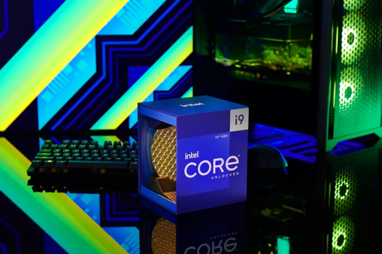 Ilustrasi Intel Core generasi ke-12.