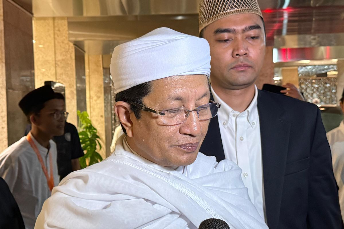 Menag Nasaruddin Umar saat ditemui di Masjid Istiqlal, Jakarta Pusat, Minggu (10/8/2025) malam. 