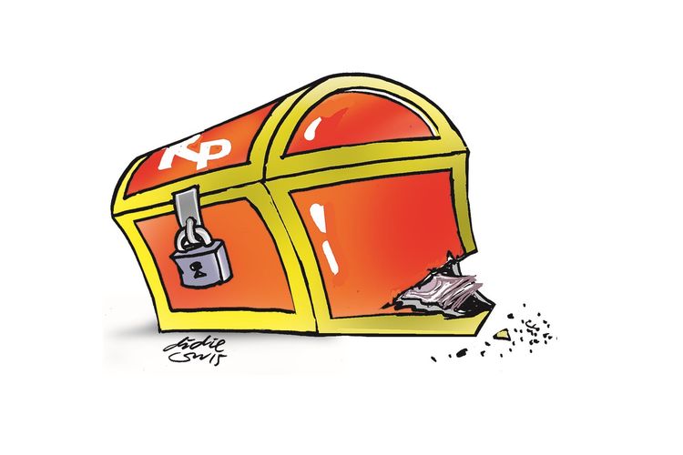 Ilustrasi korupsi, suap, dana hibah. 