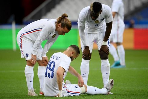 Jadi Korban Kemenangan Perancis, Benzema Cedera Jelang Euro 2020