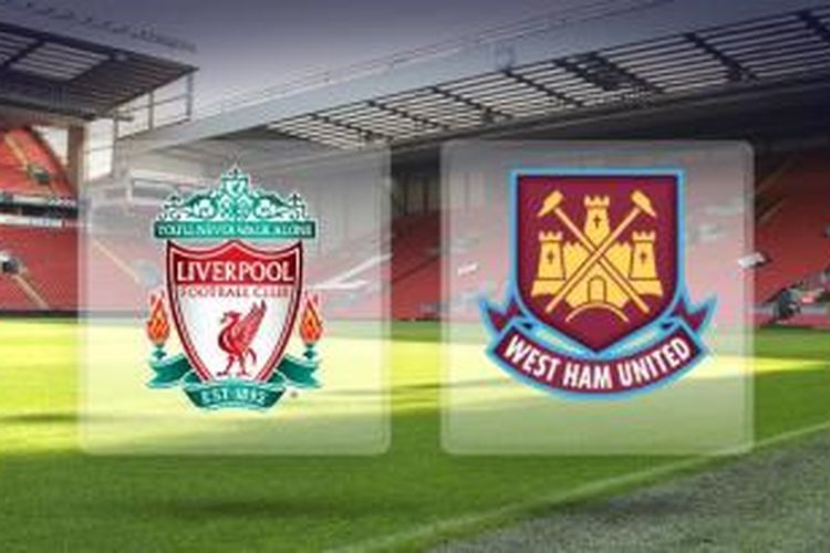 Ilustrasi pertandingan Premier League antara Liverpool dan West Ham United, yang akan digelar di Anfield, Sabtu (31/1/2015).