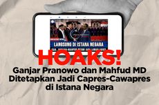 INFOGRAFIK: Beredar Hoaks Penetapan Pasangan Capres-Cawapres, Ganjar-Mahfud MD di Istana