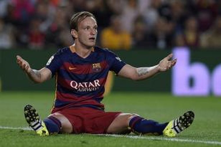 Gelandang Barcelona asal Kroasia, Ivan Rakitic. 