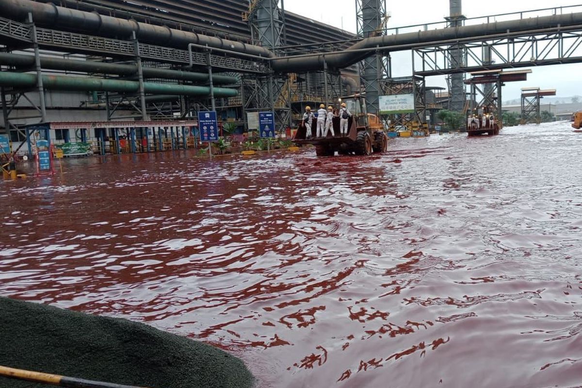 Potret banjir bandang di Kabupaten Morowali, Sulawesi Tengah.