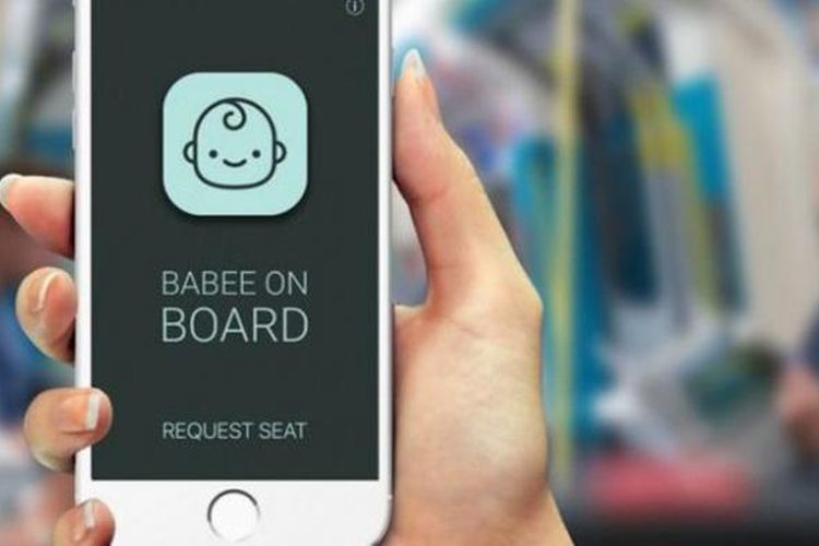 Aplikasi yang bernama Babee on Board ini bisa berkomuniasi via Bluetooth. 