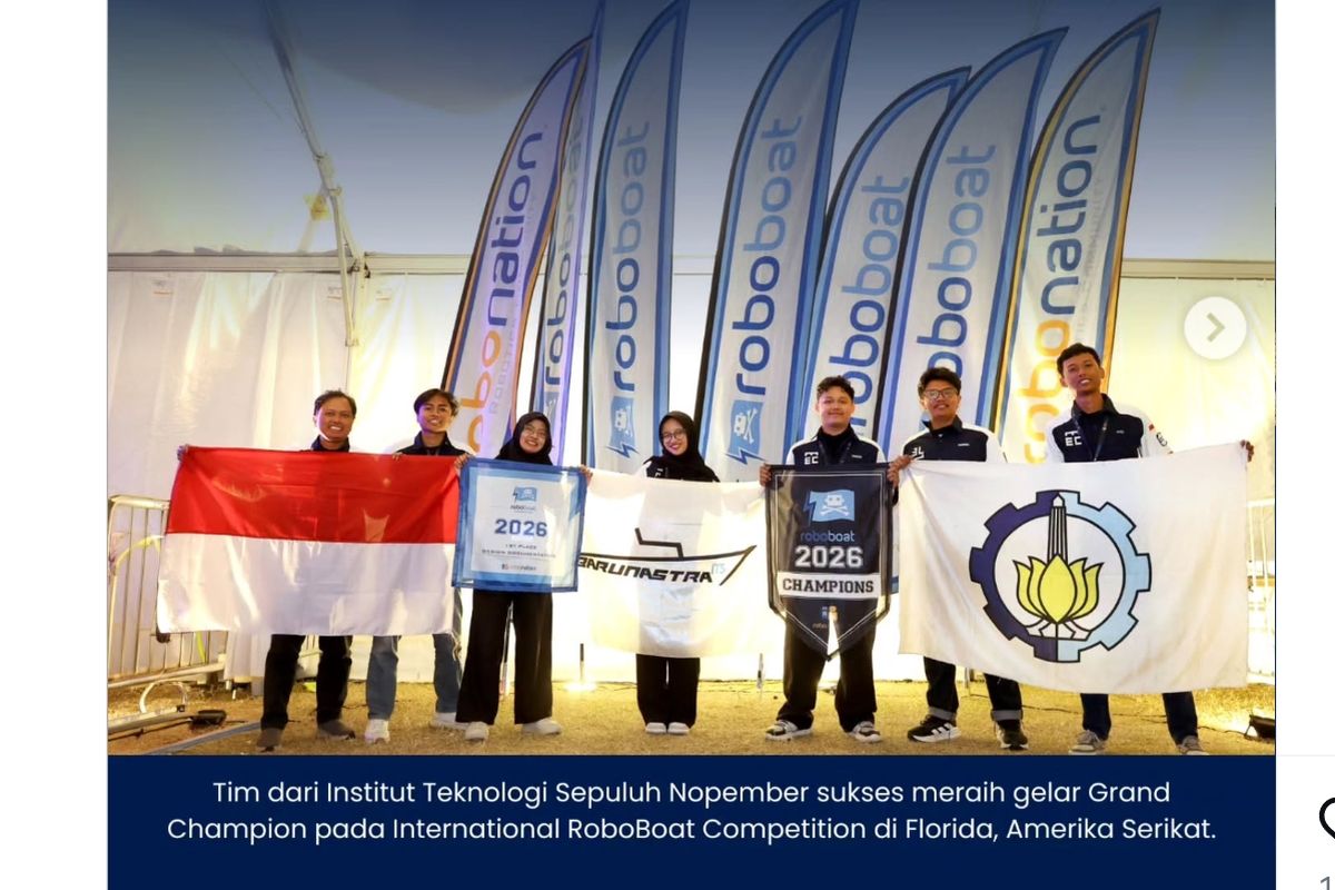 Tim Barunastra ITS Juara Dunia Lomba Kapal Otonom di AS, Ungguli MIT