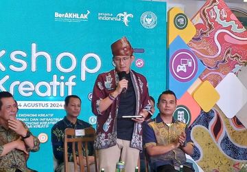 Sandiaga Uno Nilai Batik Gonggong Tanjungpinang Adaptif ke Nuansa Kekinian