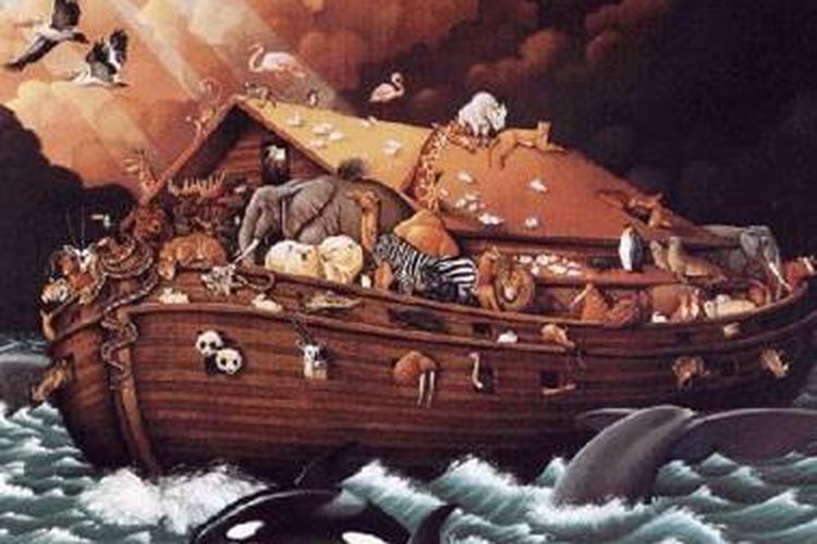 Ilustrasi kapal Nabi Nuh.