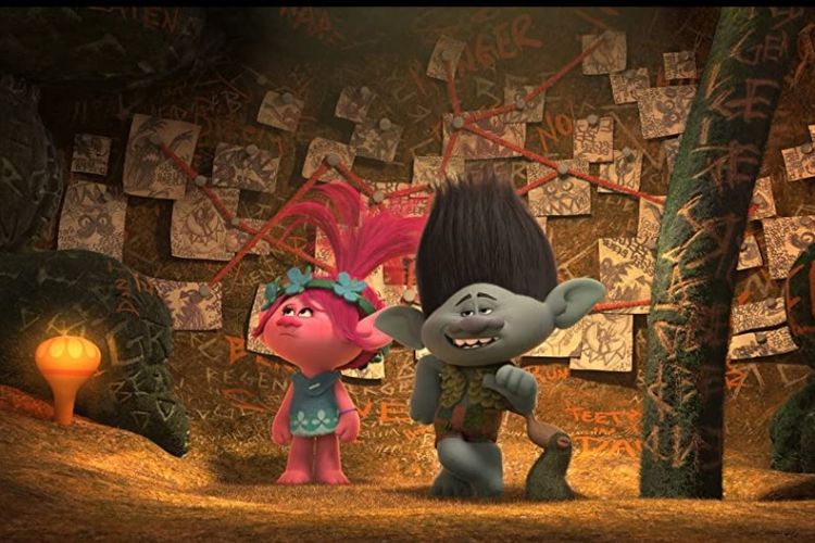 Film animasi 3D, Trolls (2016).