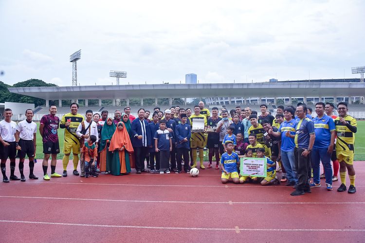 Perayaan hari ulang tahun kedua yang digelar SeeJontor FC dengan mengusung tema Together Stronger berjalan sukses di Stadion Madya, Senayan, Jakarta Pusat, Minggu (10/3/2024). 