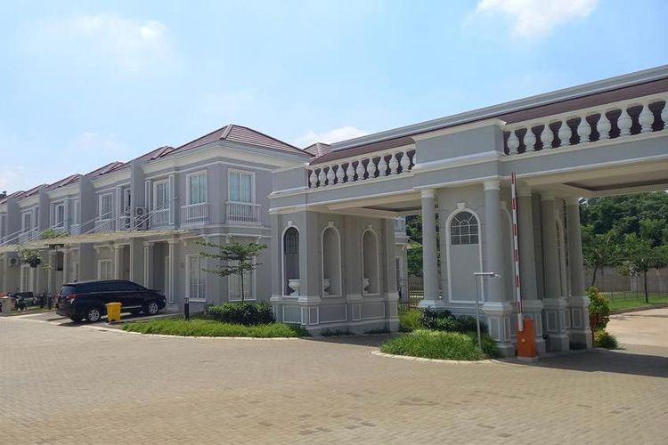 Unit-unit rumah yang sudah dibangun di Millennium City, Serpong, Tangerang Selatan