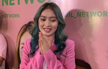 Aktris Natasha Wilona ditemui di kawasan Gunawarman, Jakarta Selatan, Senin (27/3/2023).