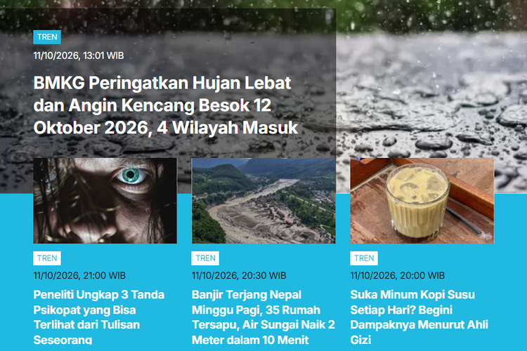 [POPULER TREN] Wilayah Hujan Hari Ini | Banjir Padang Rendam Ratusan Rumah