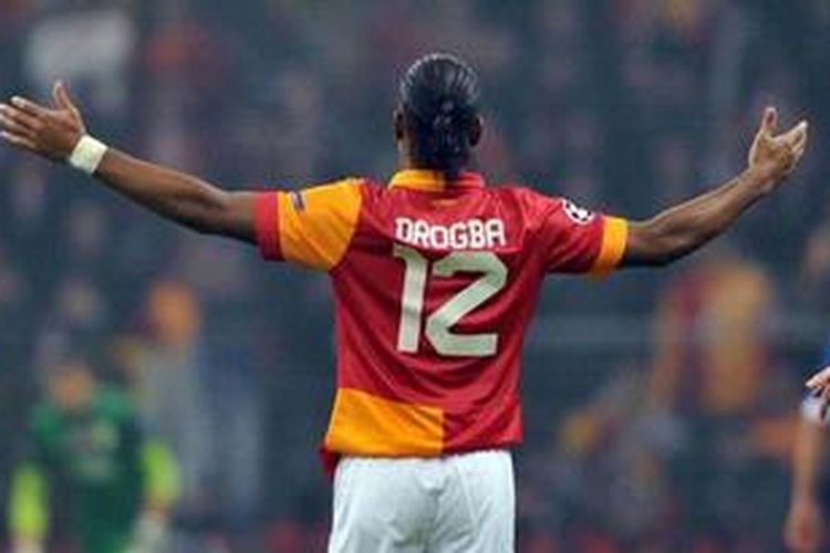 Penyerang Galatasaray, Didier Drogba.