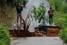 Jembatan di Bangka Belitung Ambruk karena Hujan Deras, Akses Jalan Ditutup
